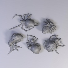 dead spiders harvest war toys & games dragons dungeons miniatures roleplaying tabletop markers 28mm pathfinder casualty 3d print model - Mito3D