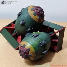 Fett nuklear Bombe Würfel Box Spielzeuge Spiele Rollenspiel Miniatur ausfallen Brettspiel Tischplatte Dekor Kriegsspiel Würfelbox 3d print model - Mito3D