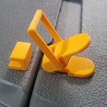 lever latch locking spare parts mechanism 3d print model - Mito3D