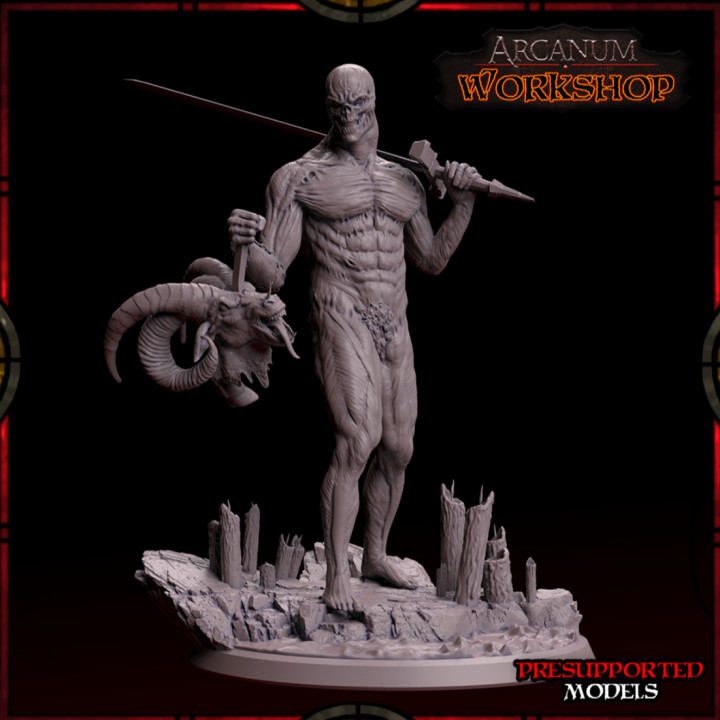 xuthul messenger underworld toys & games creature dark gothic knight zombie dead tabletop dnd spawn damned 3D print model - Mito3D