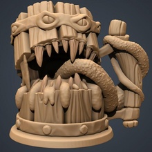 mimic beer creature cup mini monster d&d tavern ale 3d print model - Mito3D