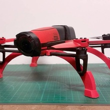 bebop1 complemento piernas gadgets electrónica drones parrot bebop 3d print model - Mito3D