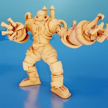 Cyborg Spielzeuge Spiele Steampunk Kult Essiggurke Gurke 3d print model - Mito3D