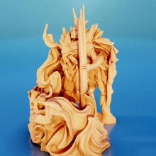 enfer apôtre flamme jouets Jeux culte élémentaire Titan cornichon primordial 3d print model - Mito3D