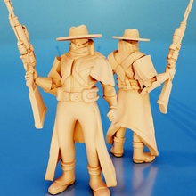 kain bounty hunter toys & games steampunk rifle 3d print model - Mito3D