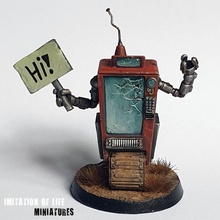 vending machine robot toys & games starwars test warhammer miniature necromunda fallout post mech apocalypse 40mm stargrave 40000 apocalyptic presupported inq28 3d print model - Mito3D