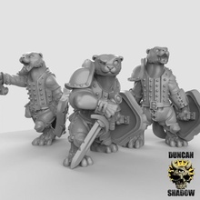 otter's hand weapons shields pre supported toys & games fantasy dungeonsanddragons dnd folk otter tabletopgames anthropomorphic ttrpg anthro presupported animalfolk burrows 3d print model - Mito3D