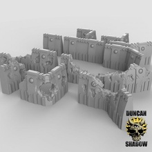 sci fi paredes brinquedos jogos 40k terreno guerra scifi infinidade warhammer40k mesa stargrave ttrpg 3d print model - Mito3D