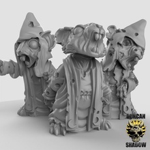 zombie mousle cultists pre supported toys & games fantasy undead dungeonsanddragons dnd pathfinder tabletopgames anthropomorphic cultist ttrpg anthro presupported 3d print model - Mito3D
