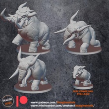bebé electricidad jardín rpg elefante Warcraft Guau mesa dnd pionero ttrpg 5e draenei 3d print model - Mito3D