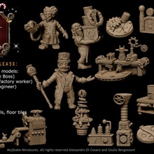 gnitroot jollie workshop complete set toys & games christmas modular xmas miniature gnome minis dungeon scatter mojibake 3d print model - Mito3D