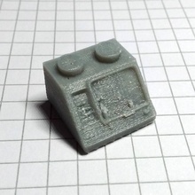 retrò terminale edificio mattoni giochi giocattoli lego pendio 3d print model - Mito3D