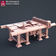 humano carpintero Sierra mesa juguetes juegos decoración fantasía mueble apuntalar guerra d 3d print model - Mito3D