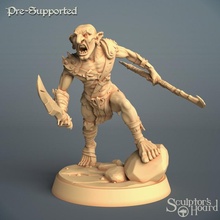 goblin fighter toys & games creature dragons dungeons fantasy mini monster rpg miniature enemy tabletop supports wargame d&d dnd humanoid ttrpg presupported supported 3d print model - Mito3D