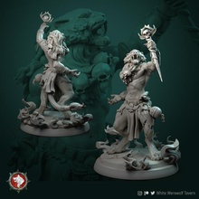 tabaxi shaman 32mm pre-supported toys & games fantasy rpg warhammer tabletop wargame dnd pathfinder ttrpg 5e dnd5e presupported dndcharacter 3d print model - Mito3D