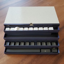 tecla caso bainha dimensionado ender 3 + iso bandeja poupar partes caixa gaveta mecânico teclado organizador 3d print model - Mito3D