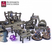barco constructor conjunto juguetes juegos caracteres decoración fantasía mueble guerra mesa d npcs 3d print model - Mito3D