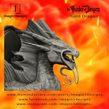voshaz 39 imagog bringer d'or dawn or dragon jardin buste créature détaillé fantaisie fdm peinture multipart Dragon tonnerre dragons 1 10thscale 3d print model - Mito3D