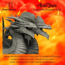 bilatox'nodithax -dyad absolution- supreme god dragons & garden bust creature detailed dragon fantasy fdm head multipart thethunderofdragons 1 10thscale supremegodofdragons twoheaded 3d print model - Mito3D