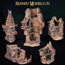 ruined building set addon toys & games 3d print model - Mito3D