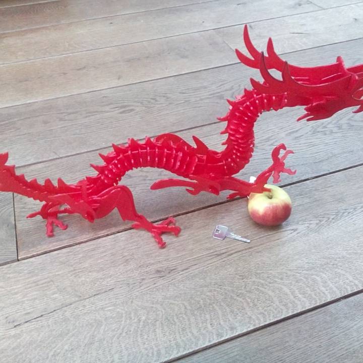 Dragon 3d puzzle jouets jeux dragon 3D print model - Mito3D