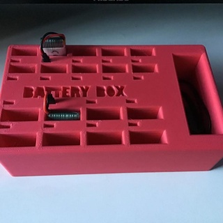 zangão bateria caixa logan tr acessório armazenamento 3d print model - Mito3D