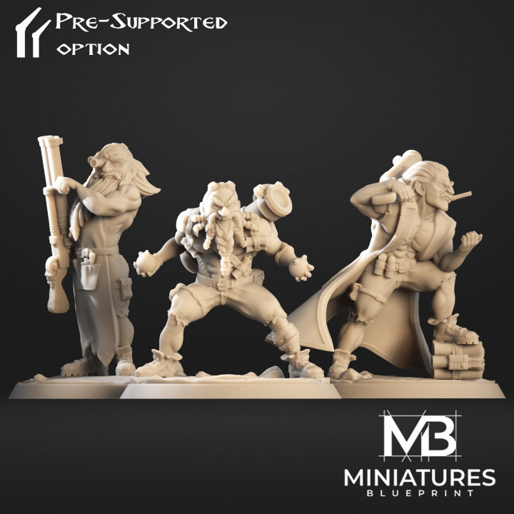 bomber crew miniatures blueprint 3d print stl dragons epic wizard mage monsters dwarf heroes minis dungeon forge titan dwarves artisan 3D print model - Mito3D