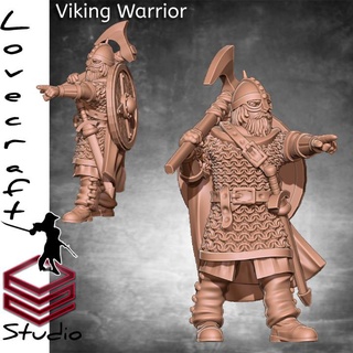 guerrier iain lovecraft bataille viking jeu guerre vikings légendes 3d print model - Mito3D