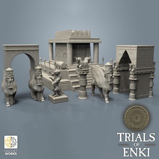 sumerian scenery epic pack gadgetworks historical miniatures rpg tabletop minis dnd 32mm ttrpg tabletop&gt 3dprintableterrain&gt fantasyterrain 3d print model - Mito3D