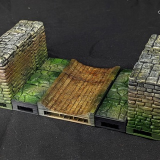 openforge sewer sluice devon jones rpg stone terrain dungeon tiles pathfinder 3d print model - Mito3D