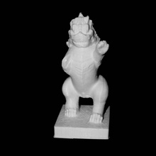 rearing lion guimet museum paris scan 3d print model - Mito3D