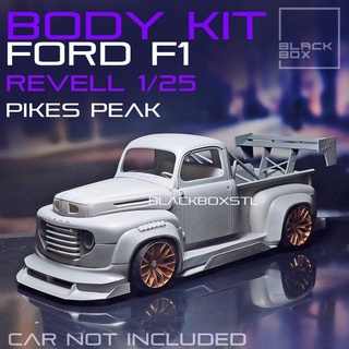bodykit gué f1 revell 1 25 black box miniatures stl courses camion aile kit modèle ramasser roues chaudes tamiya monogramme f150 corps large fordf100 fordf1 pique 3d print model - Mito3D