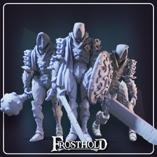 hoary guardians frostholdmini fantasy golem mini rpg guardian tabletop automaton d&d dnd construct frosthold 3d print model - Mito3D