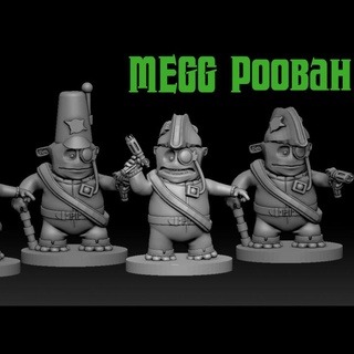 Megg Puuh Wanderer Josh qualitativer Aliens grimmig Zombiesmith 3d print model - Mito3D
