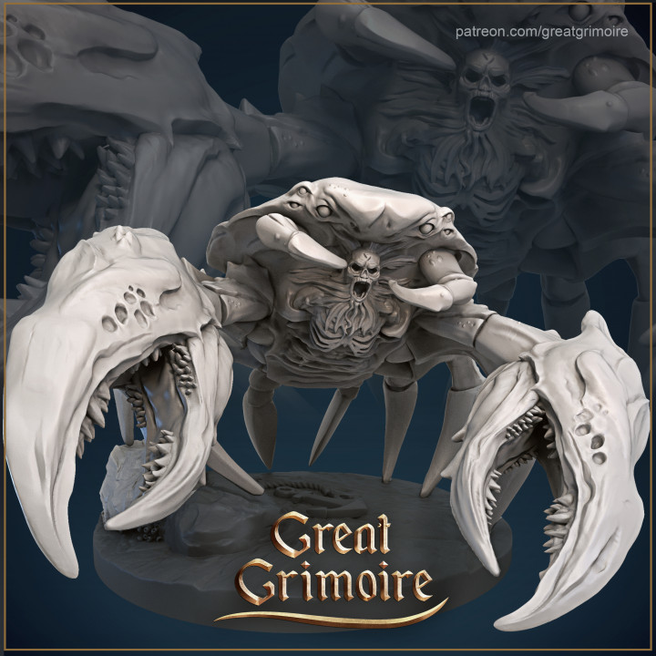 crab great grimoire seamonster darkfantasy greatgrimoire gigantcrab 3D print model - Mito3D