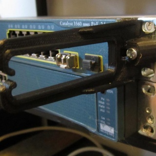 cisco cable management replacement james eckert bracket 3d print model - Mito3D