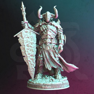 death knight - morian fairhair dm-stash boss fighter sword undead evil enemy corrupted paladin deathknight 3d print model - Mito3D