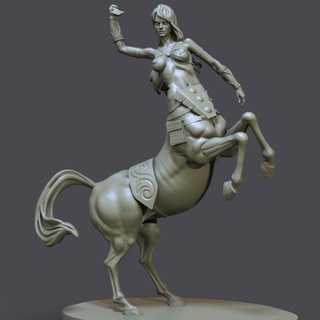 femelle centaure 3dprintingrealms créature fantaisie dnd éclaireur cavalier Narnia 3d print model - Mito3D