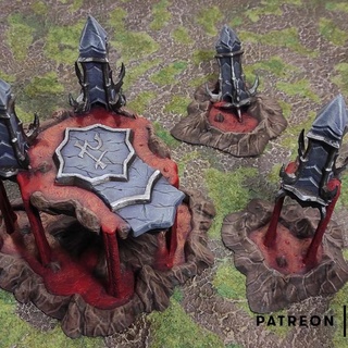 dark elves floating island makers anvil games terrain toys wargaming warhammer roleplaying scenery pathfinder frostgrave dungeons&dragons ageofsigmar 3d print model - Mito3D