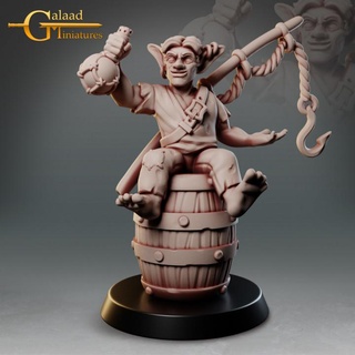 goblin galaad miniatures dragon pirate roleplay miniature tabletop dungeon patreon fisherman crew 3d print model - Mito3D