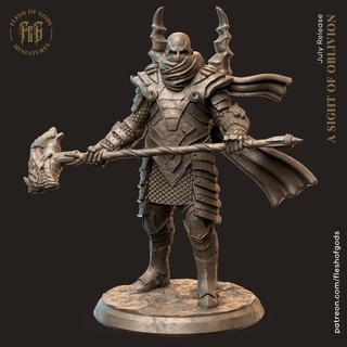 sigurd dragon warrior flesh gods armor knight hammer mace fleshofgods 3d print model - Mito3D