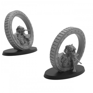 cheesestealer cult tunnel rider alpha - presupported thatevilone leader sniper rat mouse motorcycle wheel speed 28mm biker mice monocycle ratkin 3d print model - Mito3D