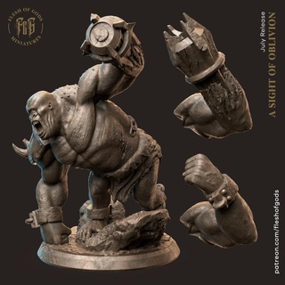 drenosh's cyclops flesh gods creature fantasy monster orc troll fleshofgods 3d print model - Mito3D