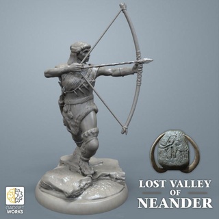 neanderthal hunting party 4 figures gadgetworks Toys & Games Tabletop Characters Creatures Fantasy Universe Board Store historical miniatures rpg prehistoric tabletop minis dnd iceage 32mm ttrpg tabletopcharacters&creatures&gt fantasyuniverse 3d print model - Mito3D