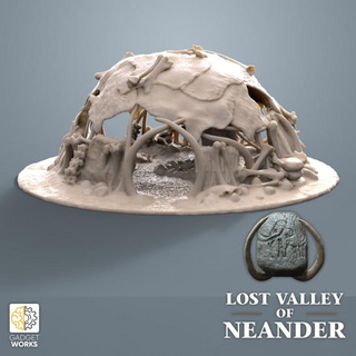 neanderthal village set gadgetworks Toys & Games Tabletop Characters Creatures Fantasy Universe Board Store 3D Printable Terrain bones historical miniatures rpg prehistoric tabletop minis hut dnd scenery iceage 32mm ttrpg roundhouse tabletop&gt 3dprintableterrain&gt fantasyterrain 3d print model - Mito3D