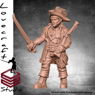 pirate iain lovecraft Toys & Games Tabletop Characters Creatures Fantasy Universe Board Store jack pirates calico 3d print model - Mito3D