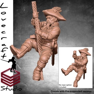 pirate iain lovecraft Toys & Games Tabletop Characters Creatures Fantasy Universe Board Store henry pirates 3d print model - Mito3D
