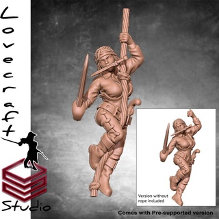 pirate iain lovecraft Toys & Games Tabletop Characters Creatures Fantasy Universe Board Store rope pirates swinging 3d print model - Mito3D