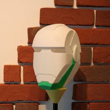 iron inspiriert Gesichtsmaske props cosplay marvel Maske Film comics ironman Eisen 3d print model - Mito3D