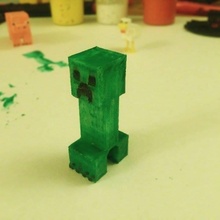 minecraft dimensionado rastejante fan art 3d artesanato modelo brinquedo creeper precisas 3d print model - Mito3D